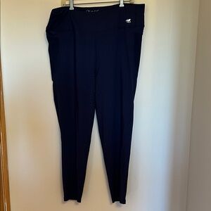 Piper by Smartpak nylon/spandex navy stretch work out pants size XXL & new/tags
